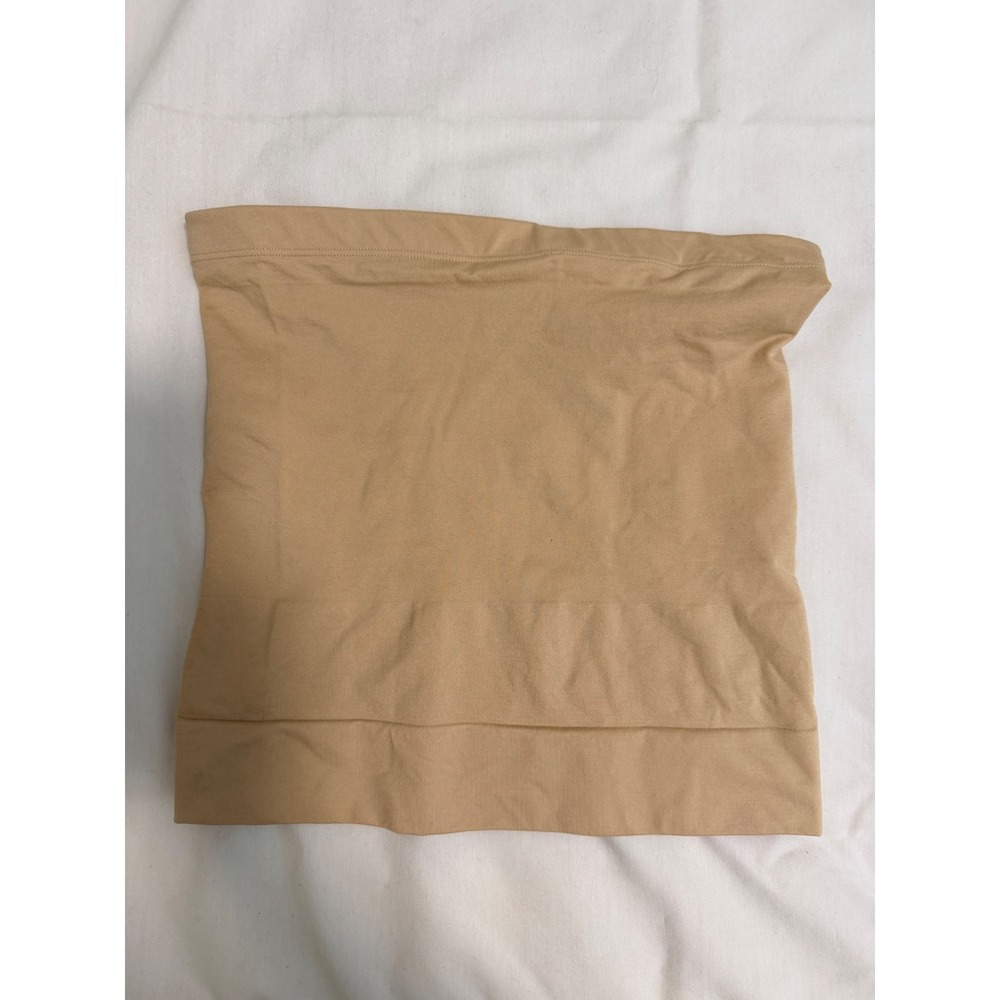 Maidenform Flexees Women Tan Beige Seamless Waist Nipper Shapewear L FL0452